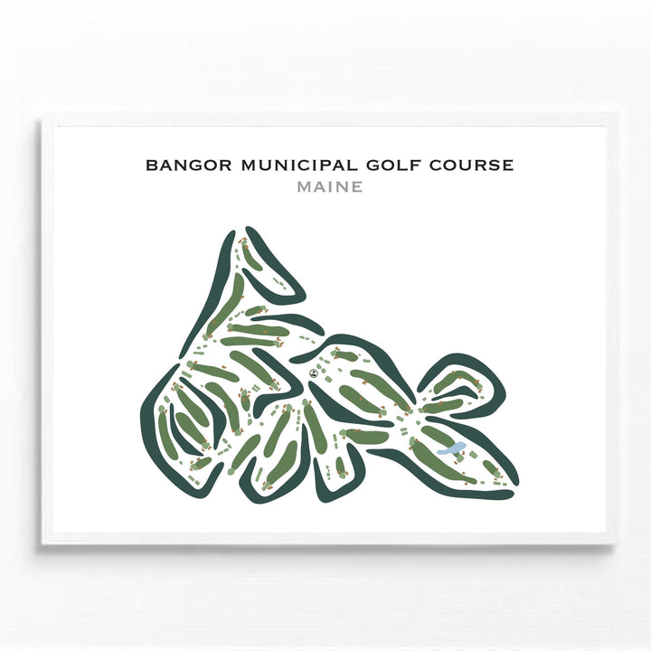 Bangor Municipal Golf Course, Maine - Printed Golf Courses