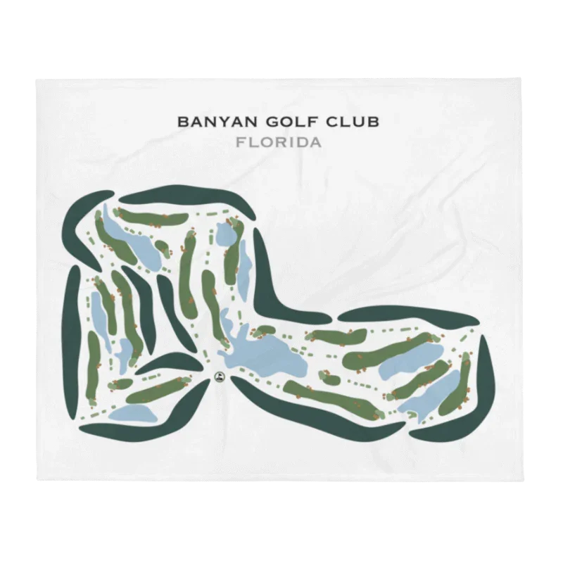 Banyan Golf Club, West Palm Beach, Florida - Printed Golf Courses