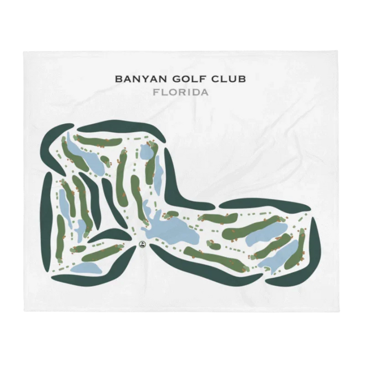 Banyan Golf Club, West Palm Beach, Florida - Printed Golf Courses