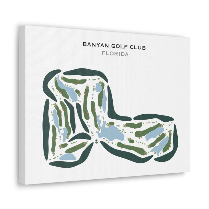 Banyan Golf Club, West Palm Beach, Florida - Printed Golf Courses