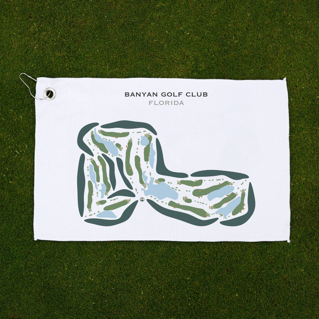 Banyan Golf Club, West Palm Beach, Florida - Printed Golf Courses