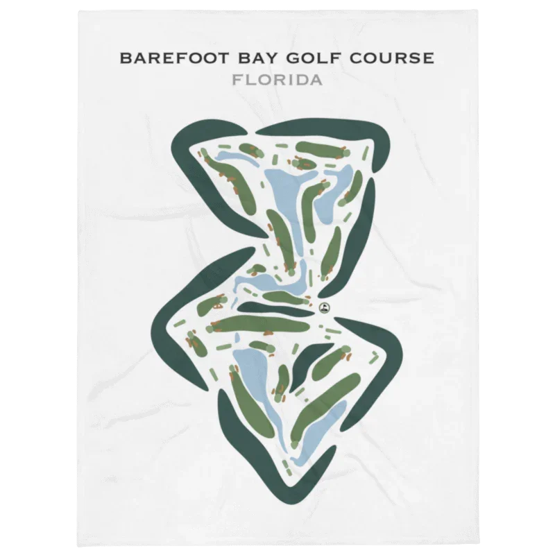 Barefoot Bay Golf Course, Florida - Printed Golf Courses
