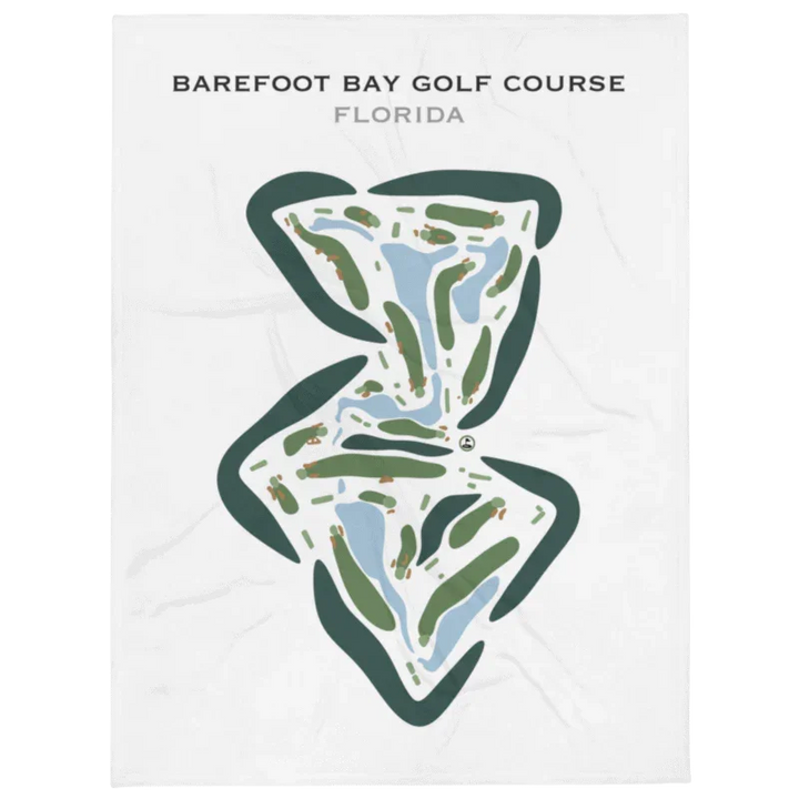 Barefoot Bay Golf Course, Florida - Printed Golf Courses