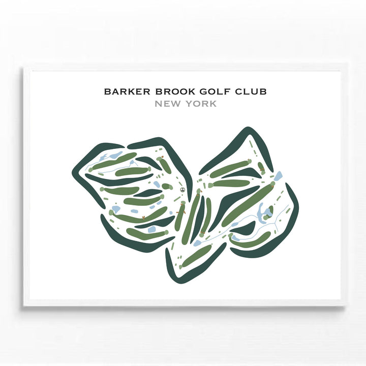 Barker Brook Golf Club, New York - Printed Golf Courses