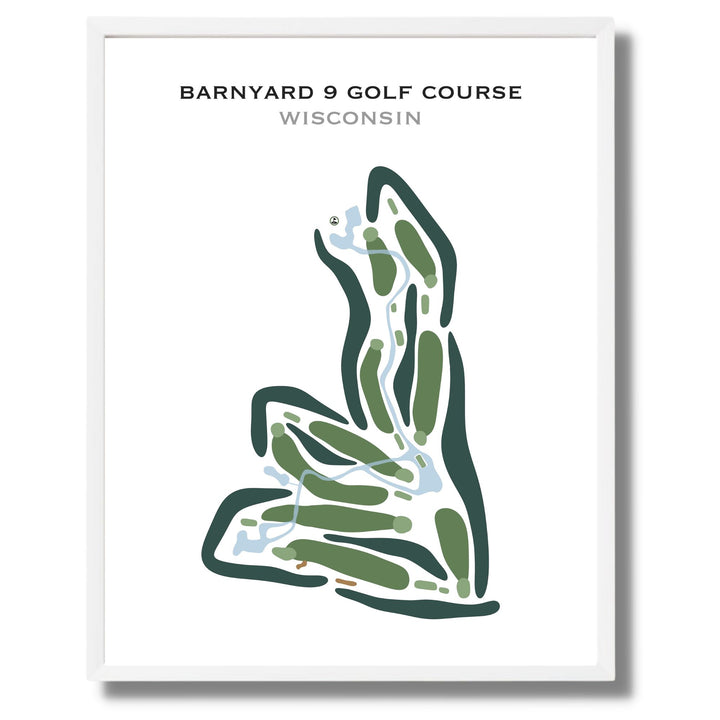 Barnyard 9 Golf Course, Wisconsin - Printed Golf Courses