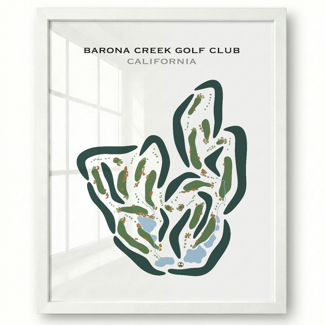 Barona Creek Golf Club, California - Printed Golf Courses