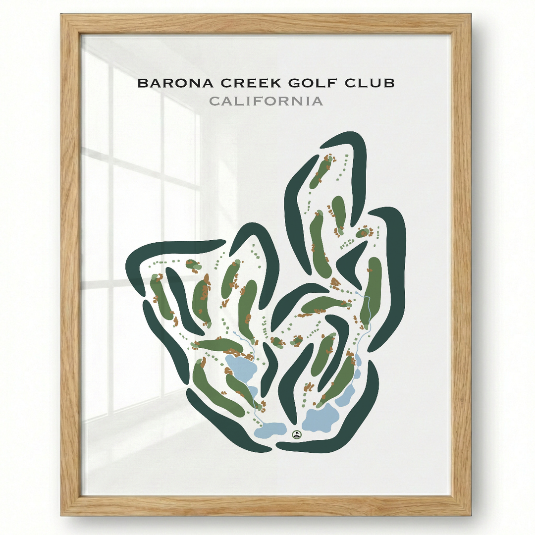 Barona Creek Golf Club, California - Printed Golf Courses
