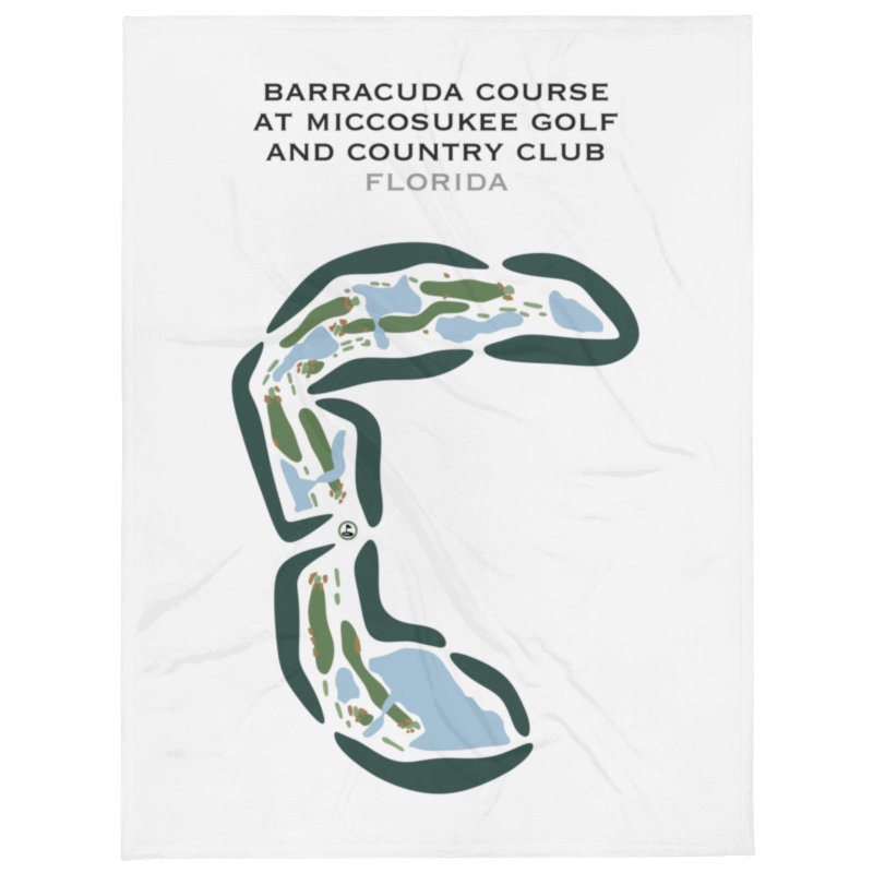 Barracuda Course at Miccosukee Golf & Country Club, Florida - Printed Golf Courses
