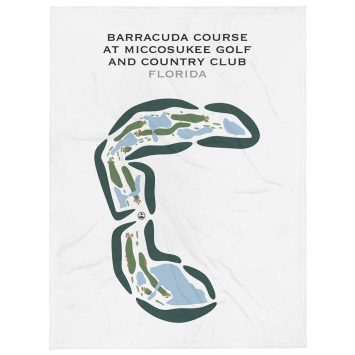 Barracuda Course at Miccosukee Golf & Country Club, Florida - Printed Golf Courses