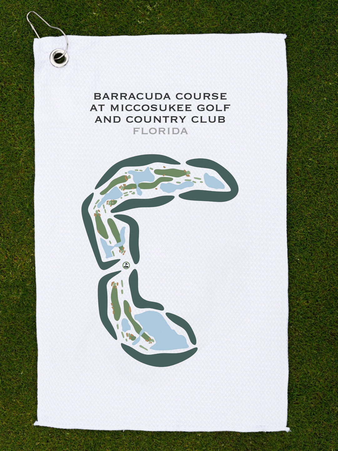 Barracuda Course at Miccosukee Golf & Country Club, Florida - Printed Golf Courses