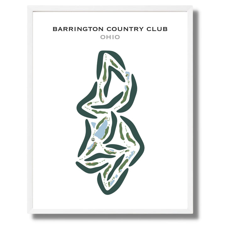 Barrington Golf Club, Ohio - Printed Golf Courses