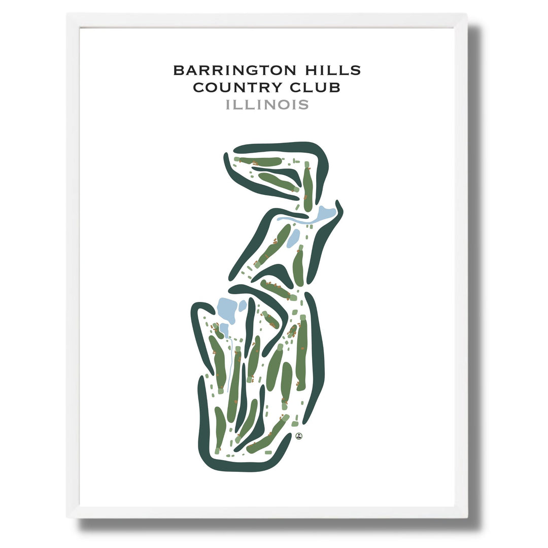 Barrington Hills Country Club, Illinois - Printed Golf Courses