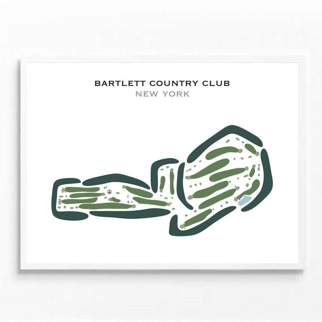 Bartlett Country Club, New York - Printed Golf Courses