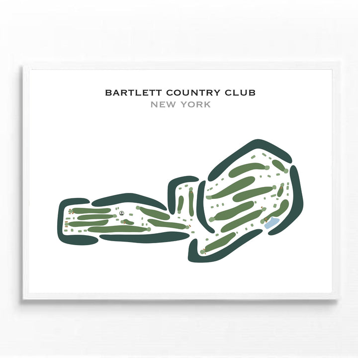 Bartlett Country Club, New York - Printed Golf Courses