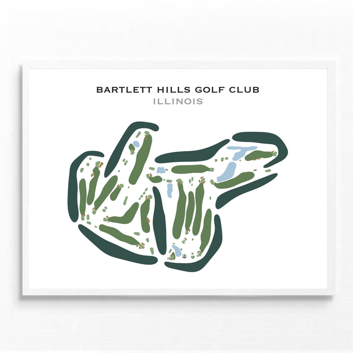 Bartlett Hills Golf Club, Illinois - Printed Golf Courses