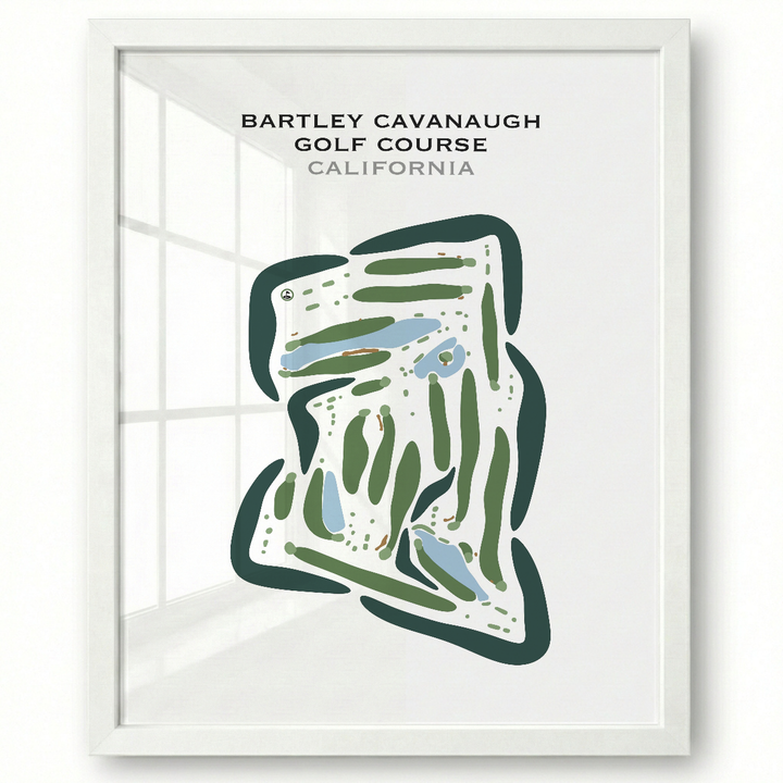 Bartley Cavanaugh Golf Course, California - Printed Golf Courses