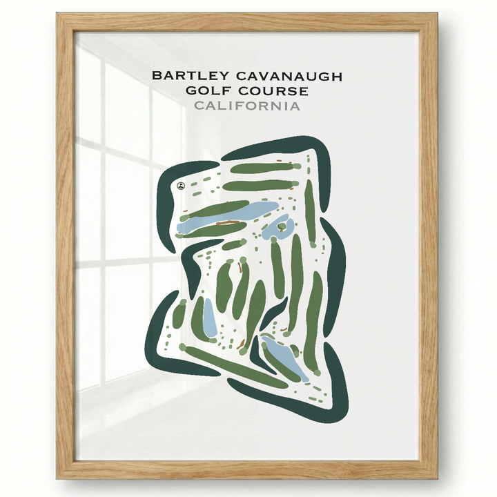 Bartley Cavanaugh Golf Course, California - Printed Golf Courses
