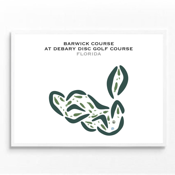 Barwick Course at Debary Disc Golf Course, Florida - Printed Golf Courses
