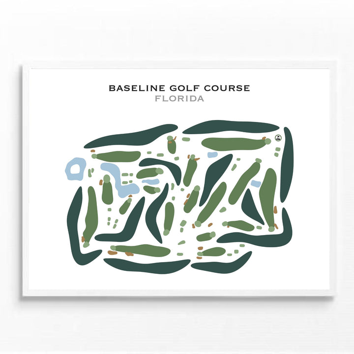 Baseline Golf Course, Florida - Printed Golf Courses