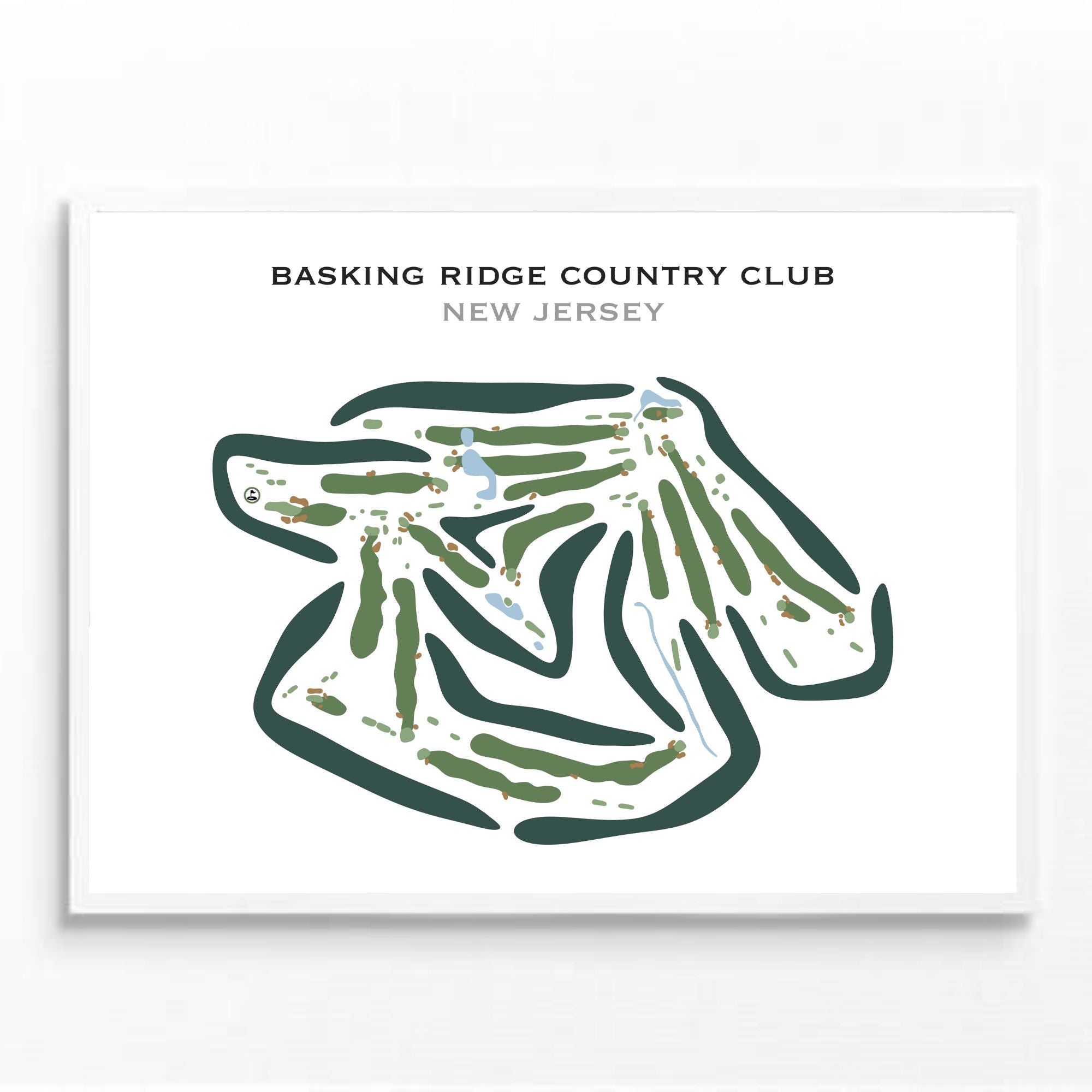Buy the best printed golf course Basking Ridge Country Club, New Jersey ...
