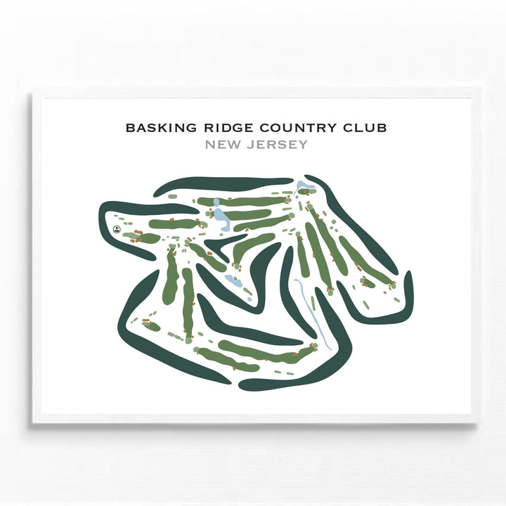 Basking Ridge Country Club, New Jersey - Printed Golf Courses