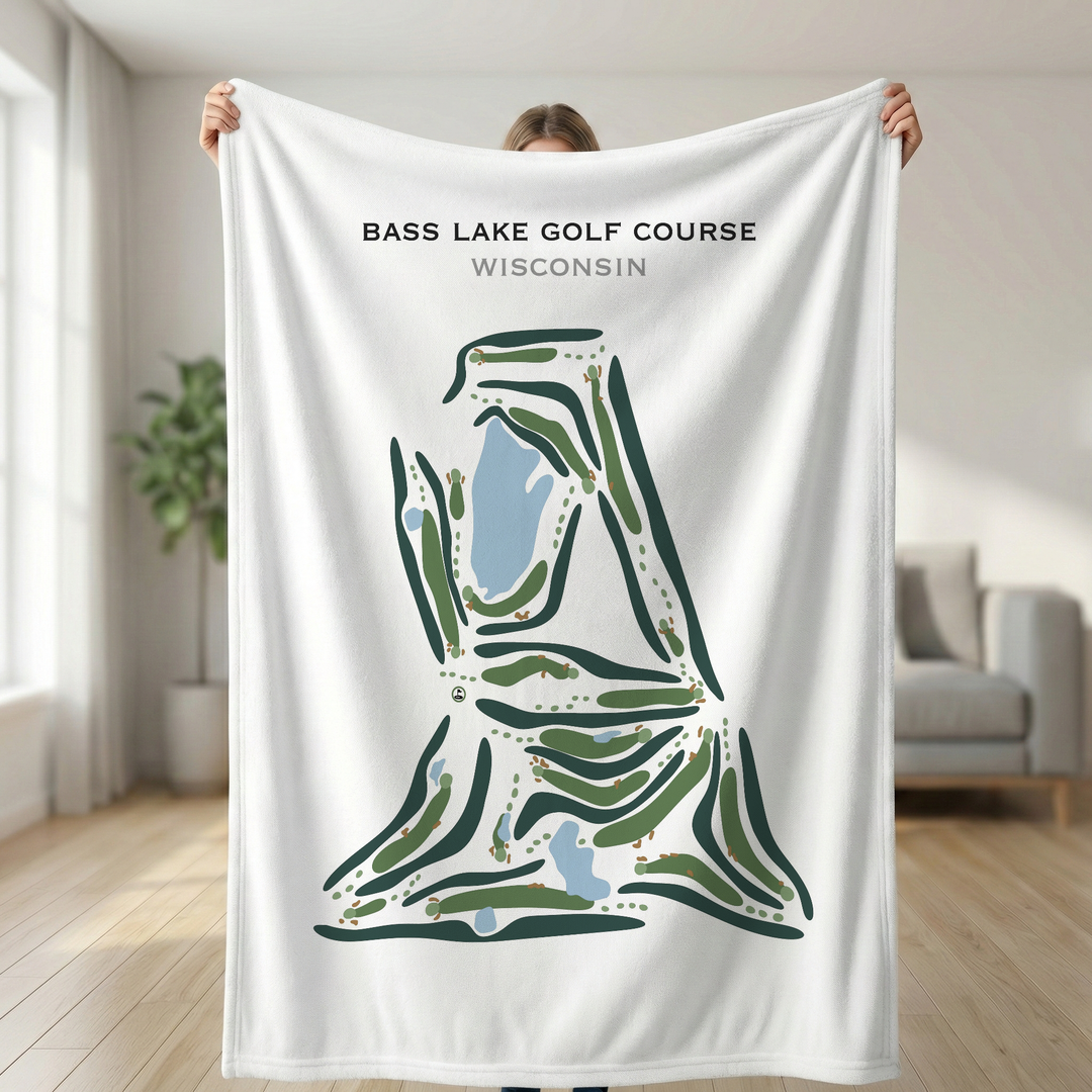 Bass Lake Golf Course, Wisconsin - Printed Golf Courses