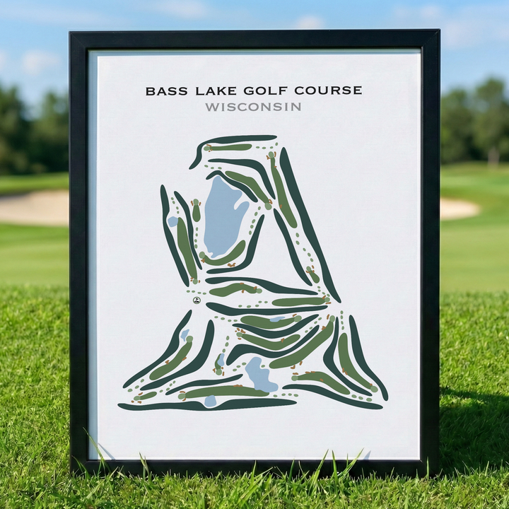 Bass Lake Golf Course, Wisconsin - Printed Golf Courses