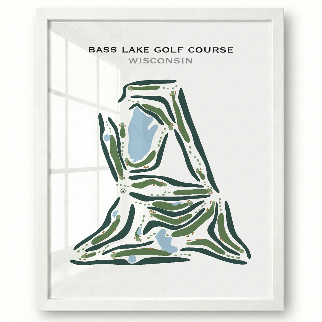 Bass Lake Golf Course, Wisconsin - Printed Golf Courses