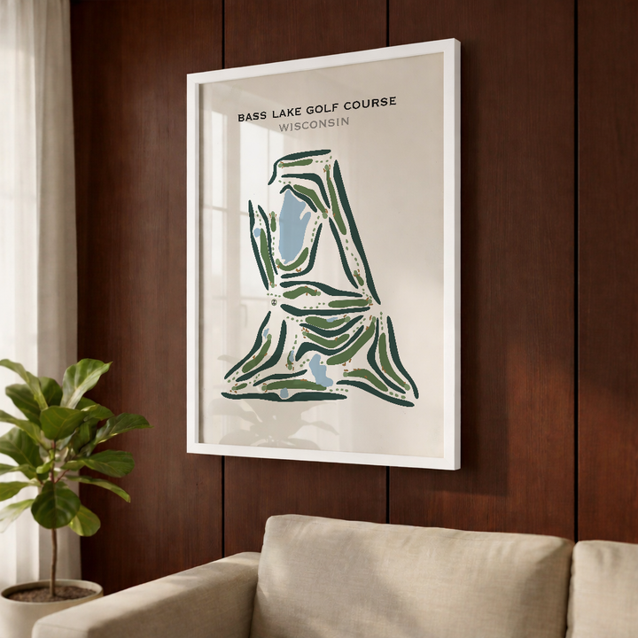 Bass Lake Golf Course, Wisconsin - Printed Golf Courses