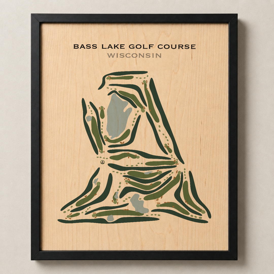 Bass Lake Golf Course, Wisconsin - Printed Golf Courses
