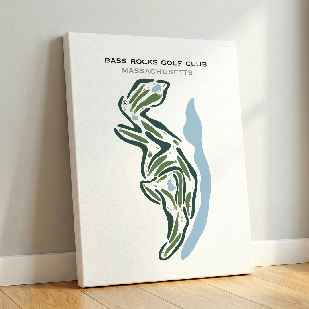 Bass Rocks Golf Club, Massachusetts - Printed Golf Courses