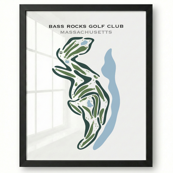 Bass Rocks Golf Club, Massachusetts - Printed Golf Courses