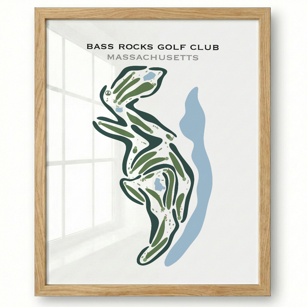 Bass Rocks Golf Club, Massachusetts - Printed Golf Courses