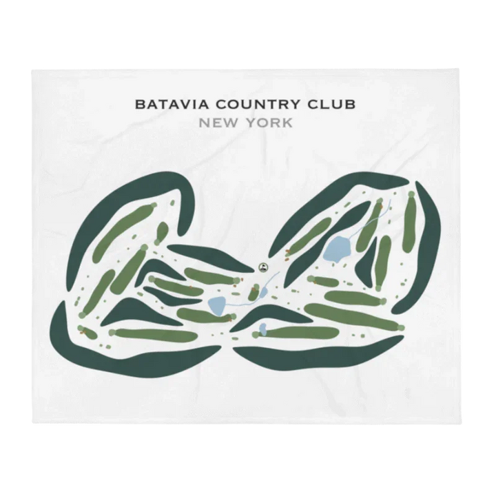 Batavia Country Club, New York - Printed Golf Courses