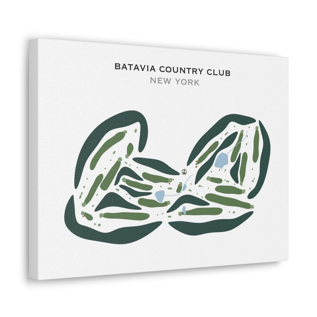 Batavia Country Club, New York - Printed Golf Courses