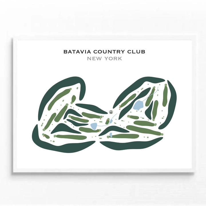 Batavia Country Club, New York - Printed Golf Courses