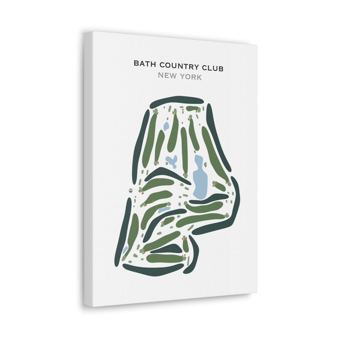 Bath Country Club, New York - Printed Golf Courses