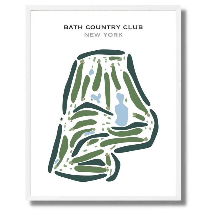 Bath Country Club, New York - Printed Golf Courses