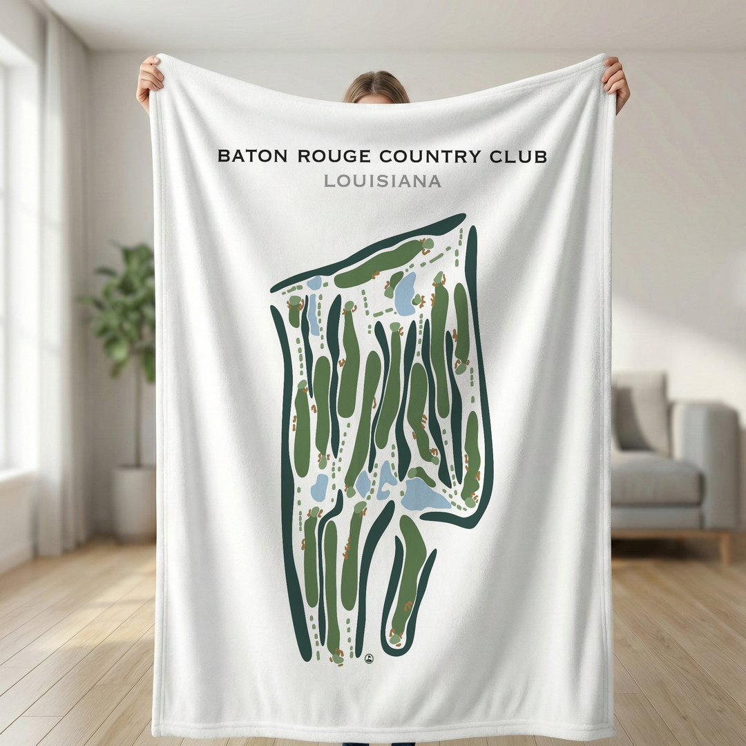 Baton Rouge Country Club, Louisiana - Printed Golf Course