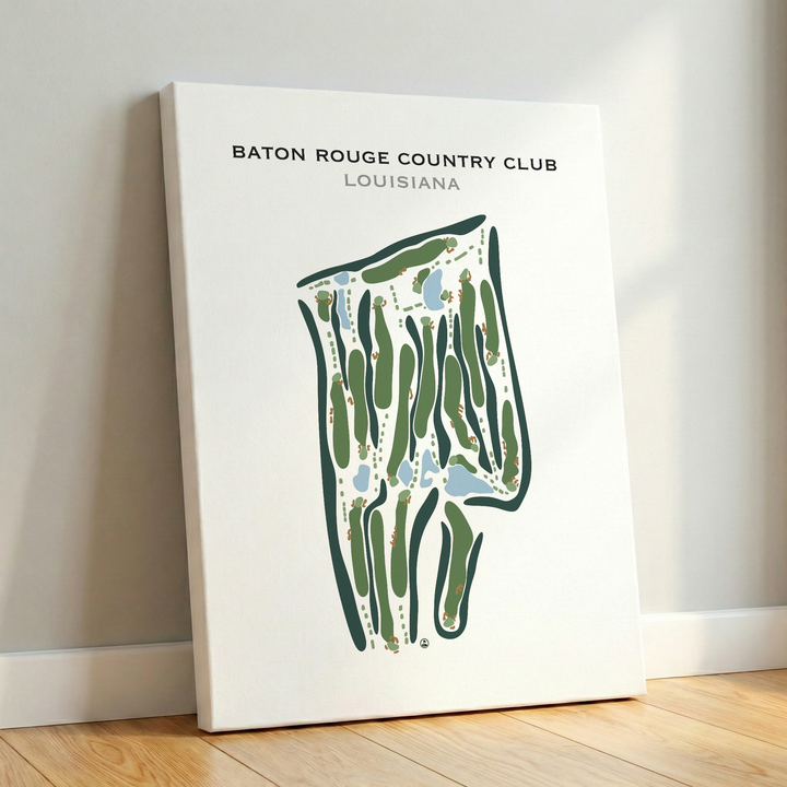 Baton Rouge Country Club, Louisiana - Printed Golf Course