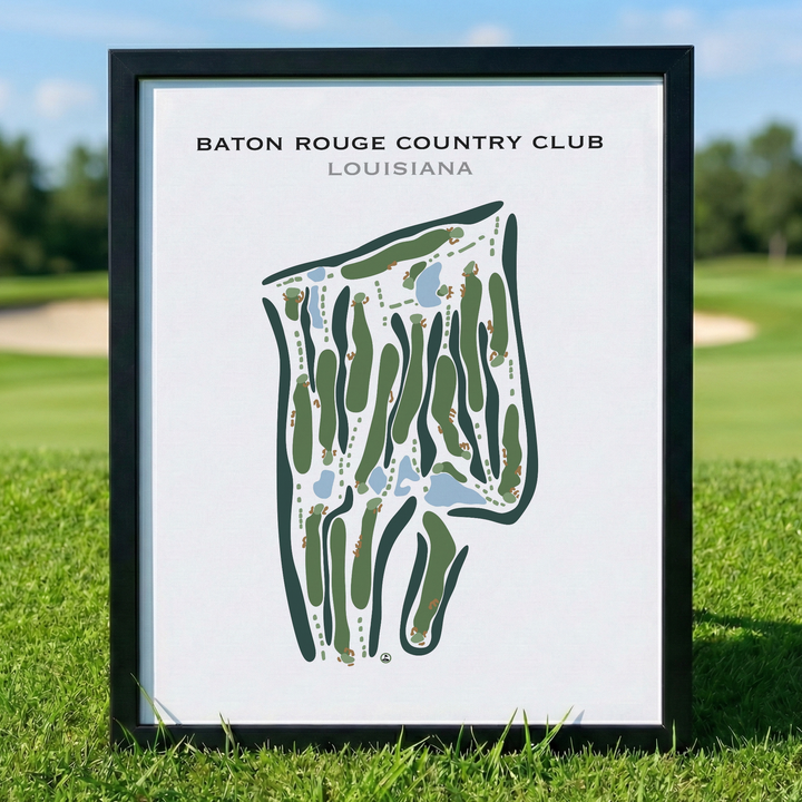 Baton Rouge Country Club, Louisiana - Printed Golf Course