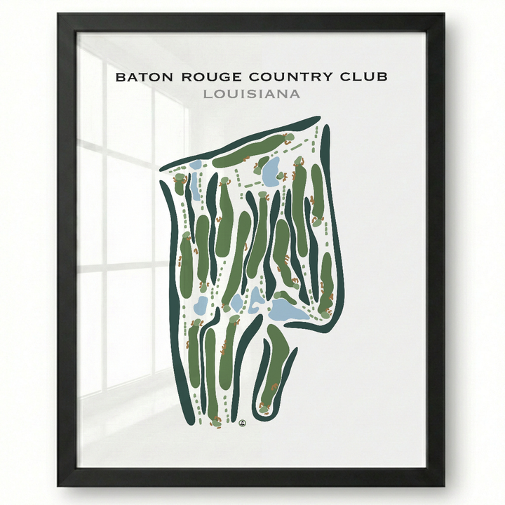 Baton Rouge Country Club, Louisiana - Printed Golf Course