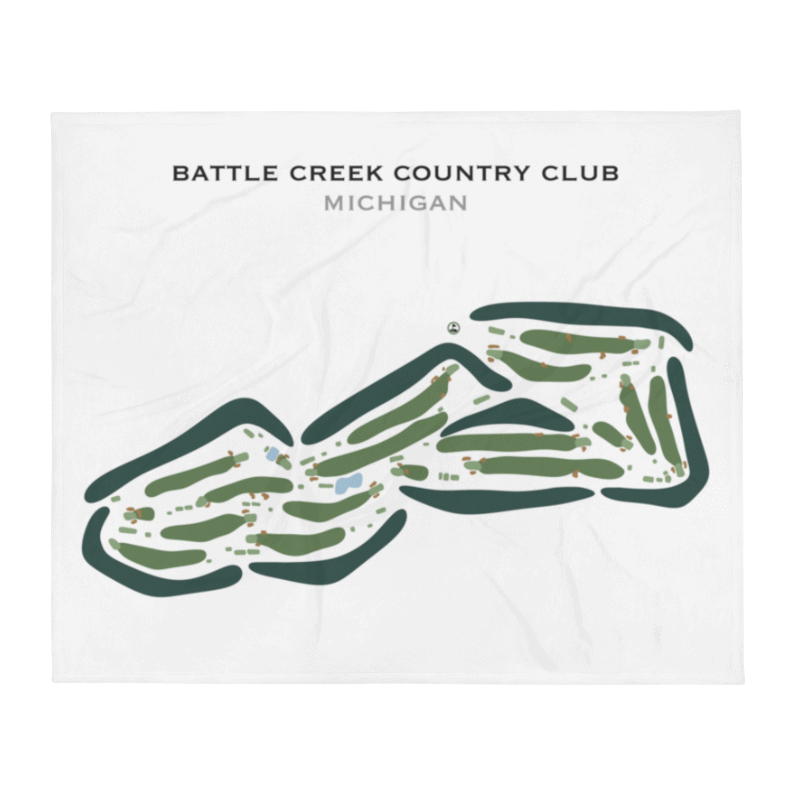 Battle Creek Country Club, Michigan - Printed Golf Courses