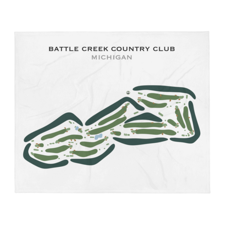 Battle Creek Country Club, Michigan - Printed Golf Courses