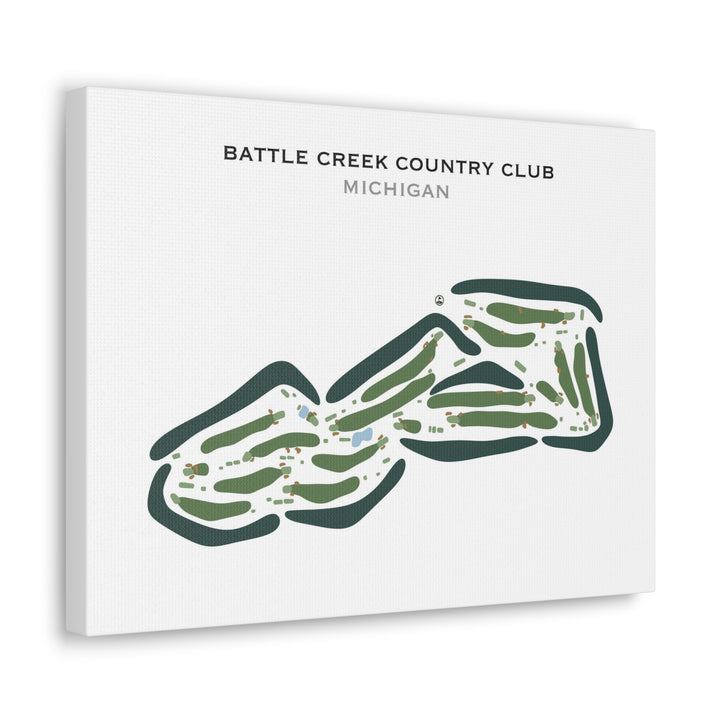 Battle Creek Country Club, Michigan - Printed Golf Courses