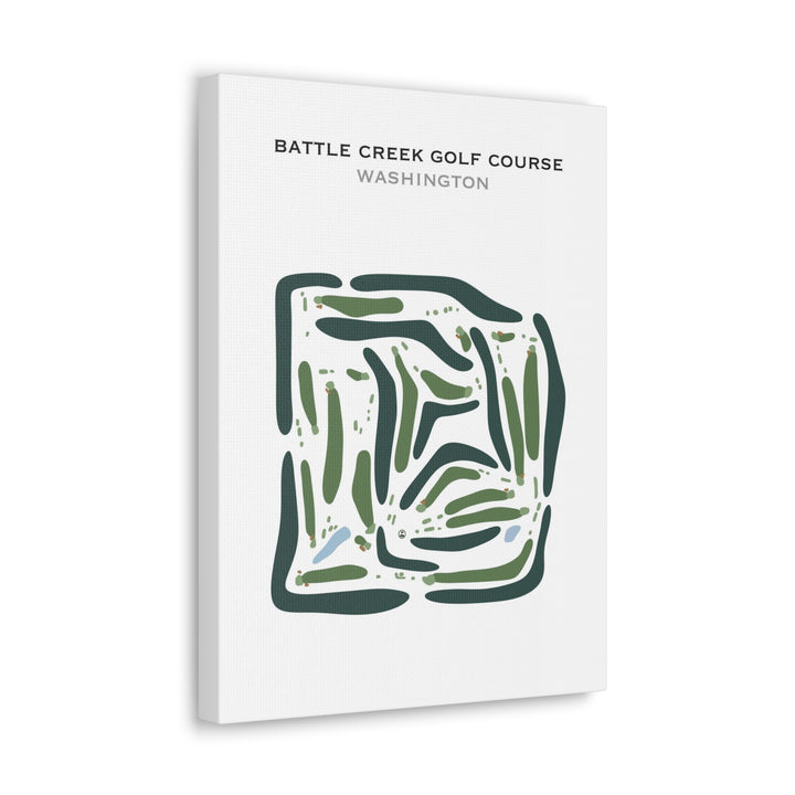 Battle Creek Golf Course, Washington - Printed Golf Course