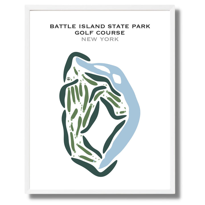 Battle Island State Park Golf Course, New York - Printed Golf Courses