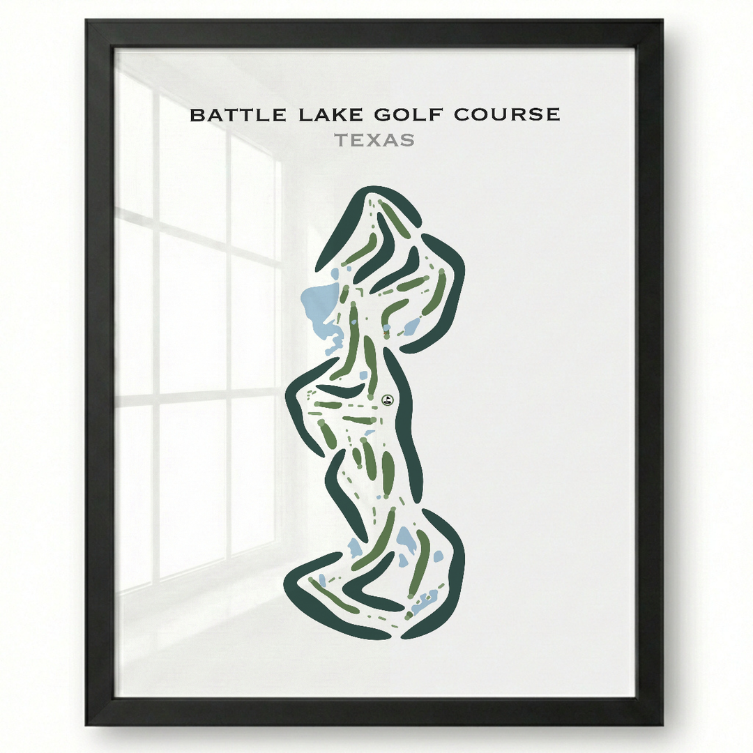 Battle Lake Golf Course, Texas - Printed Golf Courses