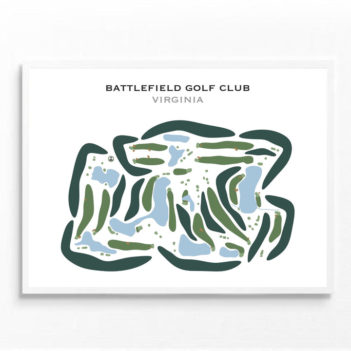 Battlefield Golf Club, Virginia - Printed Golf Courses