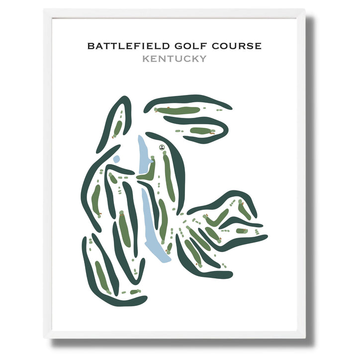 Battlefield Golf Course, Kentucky - Printed Golf Courses